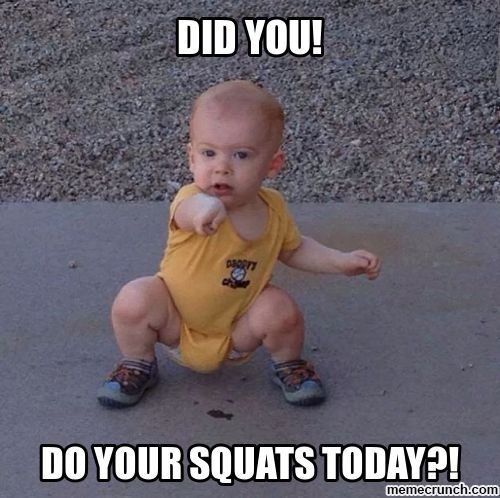Did you do your squats today meme