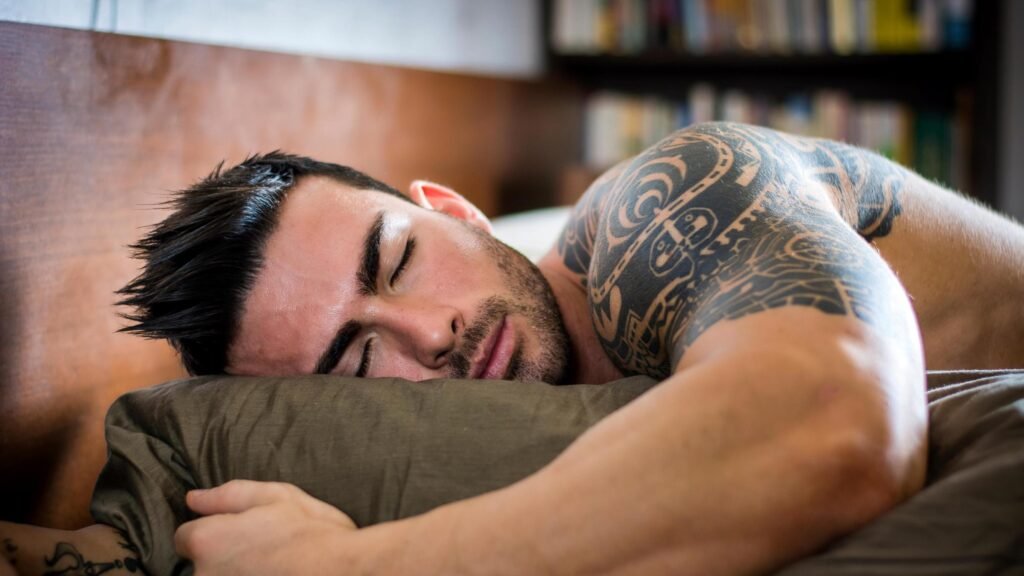 Muscular Man Sleeping