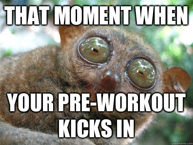 Pre-workout meme